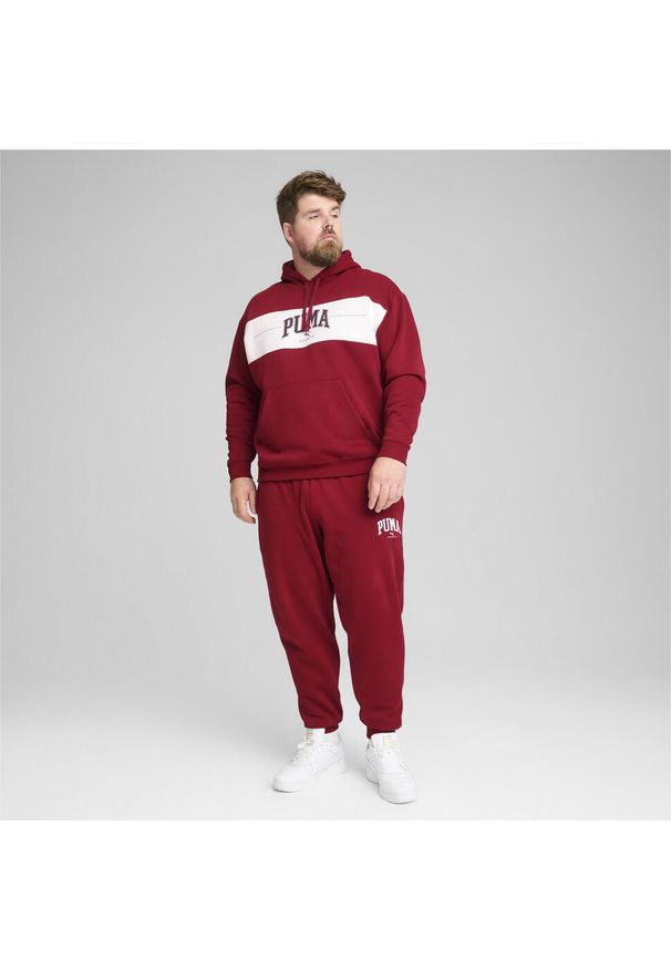 Puma - Męskie spodnie dresowe PUMA SQUAD PUMA Intense Red. Kolor: czerwony. Materiał: dresówka