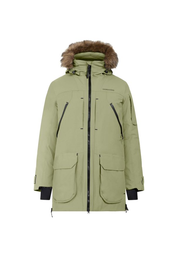 Parka Didriksons Zeus. Kolor: zielony. Sezon: zima