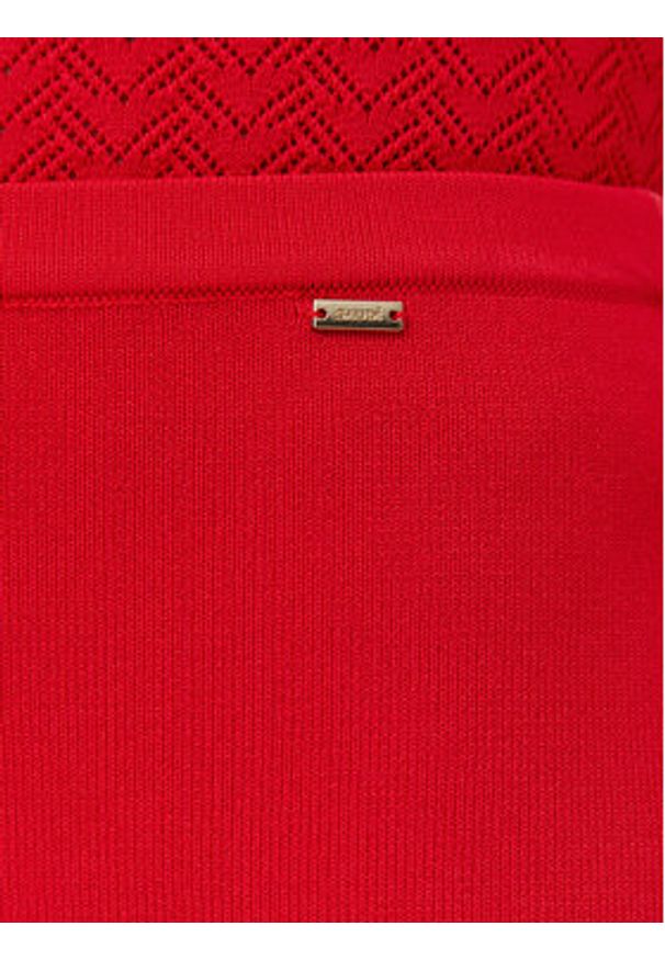 Gaudi Spódnica ołówkowa 511FD73005 Czerwony Slim Fit. Kolor: czerwony. Materiał: syntetyk