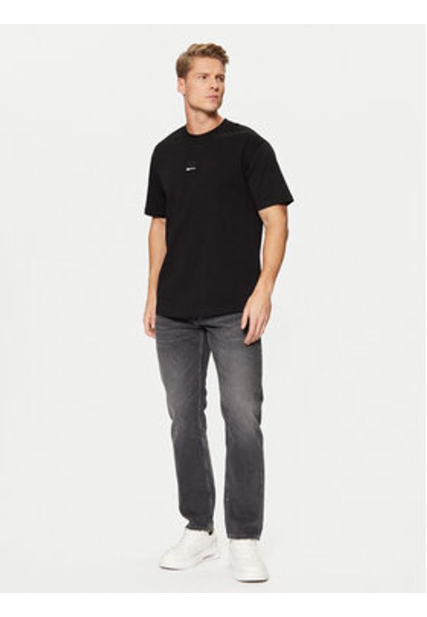 Karl Lagerfeld Jeans T-Shirt A1M17011 Czarny Relaxed Fit. Kolor: czarny. Materiał: bawełna