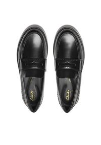 Clarks Mokasyny Straven Edge 26181277 Czarny. Kolor: czarny. Materiał: skóra