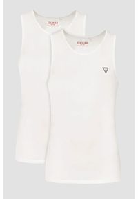 Guess - GUESS Biała męska podkoszulka 2 Pack, Rozmiar L. Kolor: biały #3