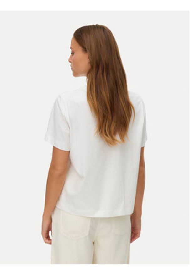 Vero Moda T-Shirt Sola 10341979 Biały Regular Fit. Kolor: biały. Materiał: bawełna