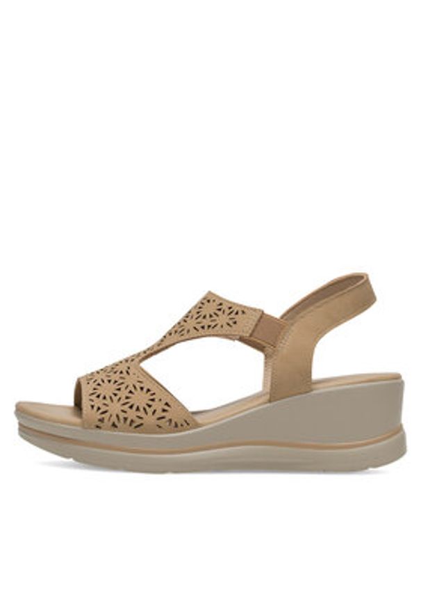 Clara Barson Sandały WYL0510-27 Beżowy. Kolor: beżowy. Materiał: skóra