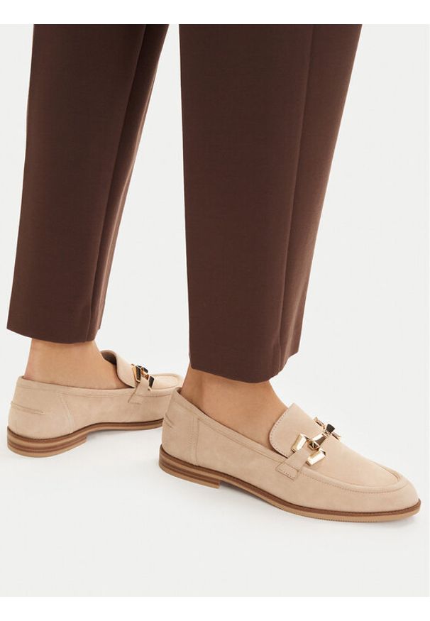 Caprice Loafersy 9-24202-46 Beżowy. Kolor: beżowy. Materiał: skóra, zamsz