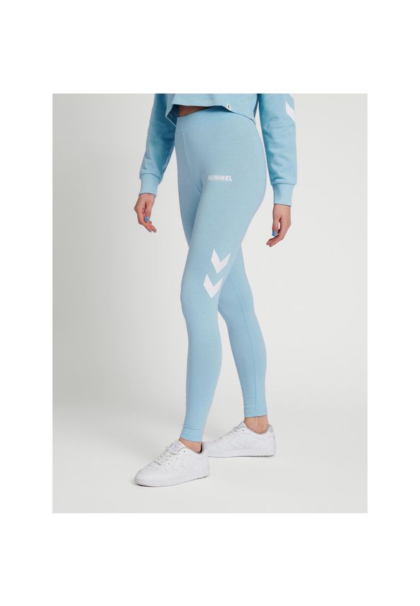 Damskie wysokie legginsy Hummel Legacy. Kolor: niebieski