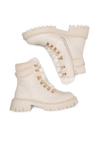 DeeZee Trzewiki DIJANA WS6200-01 Écru. Kolor: kremowy. Materiał: materiał #3