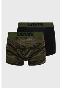 Levi's® - Levi's bokserki (2-pack) męskie kolor zielony. Kolor: zielony. Materiał: bawełna