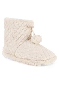 Home & Relax Kapcie WFA3241-1 Beżowy. Kolor: beżowy. Materiał: materiał #7