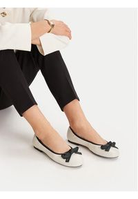 Gino Rossi - GINO ROSSI Baleriny COZY-HS001-1-2 Beżowy. Kolor: beżowy. Materiał: skóra #7