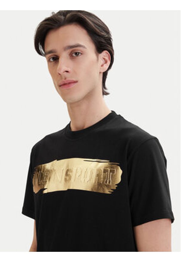 Plein Sport T-Shirt PADC MTK7204 SJY001N Czarny Regular Fit. Kolor: czarny. Materiał: bawełna. Styl: sportowy
