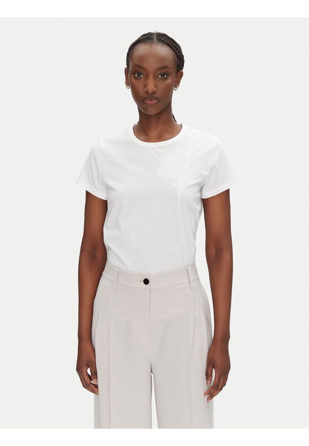 BOSS T-Shirt Eventsa7 50537598 Biały Regular Fit. Kolor: biały. Materiał: bawełna