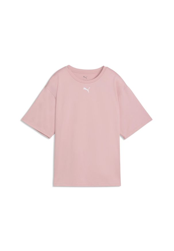 Puma - Damska koszulka Train All Day Essentials o luźnym kroju PUMA. Kolor: różowy. Sport: fitness, bieganie