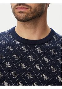 Guess Sweter M6YR11 Z0916 Granatowy Regular Fit. Kolor: niebieski. Materiał: syntetyk #3