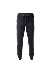 Hi-tec - Spodnie dresowe męskie Hi-Tec Melian - czarne, Rozmiar M. Kolor: czarny. Materiał: dresówka #1