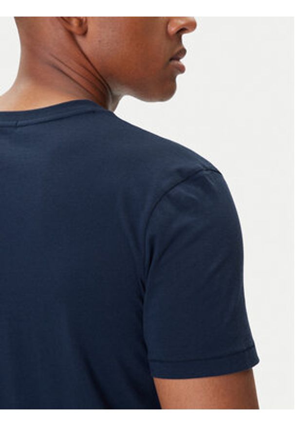 TOMMY HILFIGER - Tommy Hilfiger T-Shirt 2S87904671 Granatowy Regular Fit. Kolor: niebieski. Materiał: bawełna