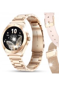 Smartwatch JG Smart SMARTWATCH ZEGAREK DAMSKI ROZMOWY MENU PL CIŚNIENIE POWIADOMIENIA 3 paski. Rodzaj zegarka: smartwatch #1