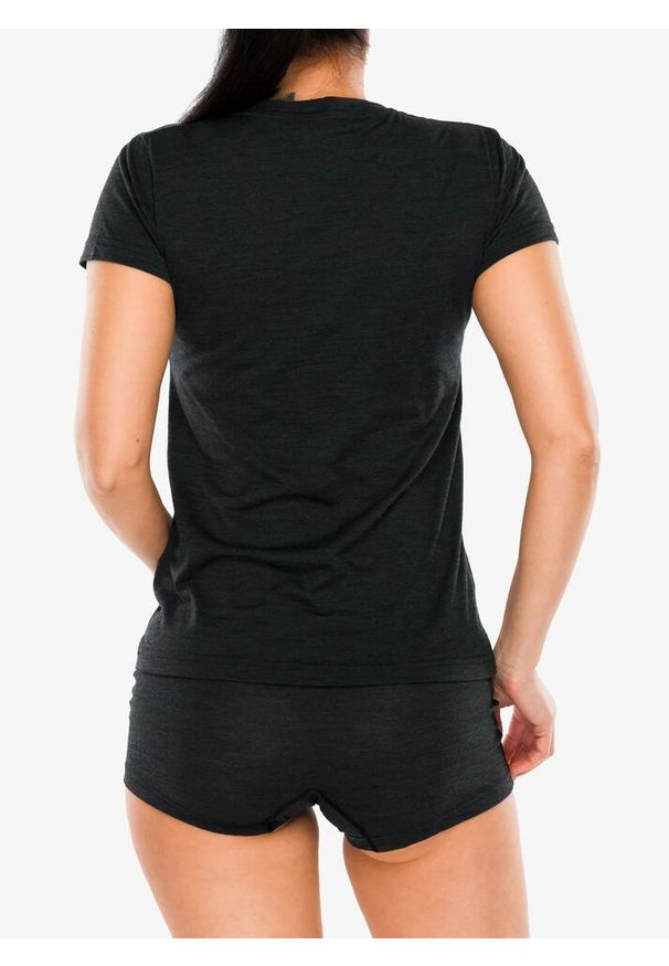 SENSOR - Koszulka merino damska Sensor Merino Cordura SS Tee. Kolor: czarny