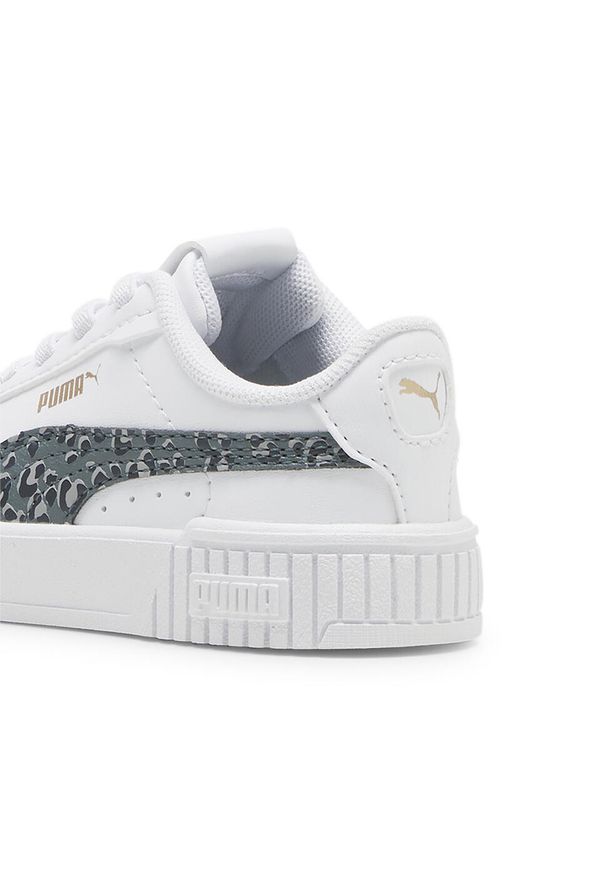 Puma - Sneakersy dla małych dzieci Carina 2.0 Animal Update PUMA. Kolor: szary, biały, wielokolorowy, żółty. Sport: bieganie