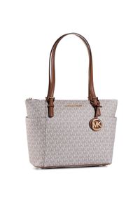 MICHAEL Michael Kors Torebka Jet Set Item 30S0GTTT1B Beżowy. Kolor: beżowy. Materiał: skórzane