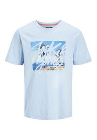 Jack & Jones - Jack&Jones T-Shirt Colton 12268438 Błękitny Standard Fit. Kolor: niebieski. Materiał: bawełna #8