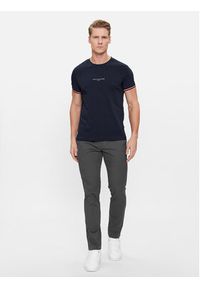 TOMMY HILFIGER - Tommy Hilfiger T-Shirt Logo MW0MW32584 Granatowy Slim Fit. Kolor: niebieski. Materiał: bawełna #2