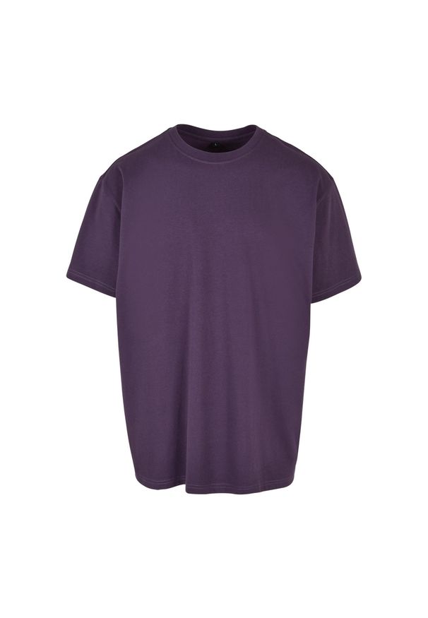 BUILD YOUR BRAND - Ponadwymiarowa Koszulka Dla Dorosłych Unisex Heavyweight. Kolor: fioletowy