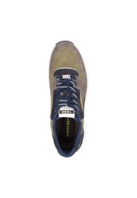Wittchen - Męskie sneakersy z odblaskową wstawką zielono-szare. Okazja: na co dzień. Nosek buta: okrągły. Kolor: zielony, szary, wielokolorowy. Materiał: zamsz, skóra #7