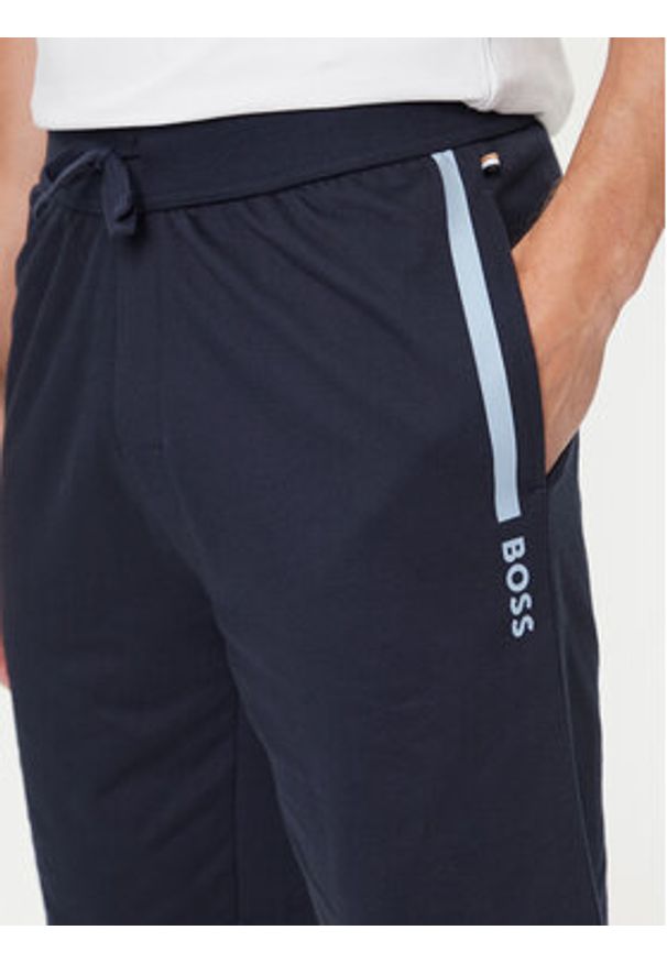 BOSS Szorty sportowe Authentic 50545560 Granatowy Regular Fit. Kolor: niebieski. Materiał: bawełna. Styl: sportowy