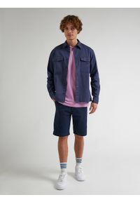 Lee - MĘSKIE SZORTY MATERIAŁOWE LEE REGULAR CHINO SHORT DEEP NAVY 112332254. Materiał: materiał #2