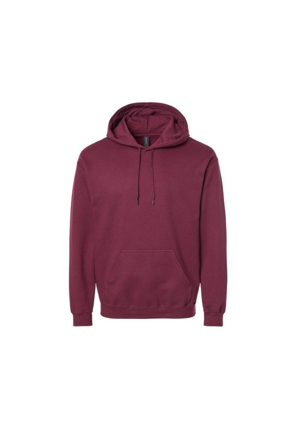 GILDAN - Bluza Z Kapturem Dla Dorosłych Unisex Softstyle Fleece Midweight. Typ kołnierza: kaptur. Kolor: czerwony, wielokolorowy, brązowy