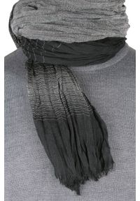 Lekki Szalik Wiosenno-Jesienny - Alties - Czerń i Szarość. Okazja: na spacer. Materiał: wiskoza. Sezon: wiosna, jesień. Styl: elegancki #2