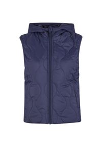 Damska kurtka bez rękawów Urban Classics Super Light. Kolor: niebieski. Materiał: materiał, puch. Długość rękawa: bez rękawów #1