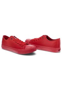 Czerwone Trampki Cross Jeans Codzienne Buty Damskie. Okazja: na co dzień. Kolor: czerwony. Materiał: guma, skóra ekologiczna. Styl: casual #5