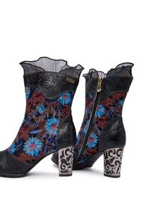 Laura Vita Botki Ledao 01 Czarny. Kolor: czarny. Materiał: skóra #3