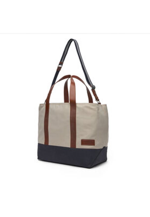 TOMMY HILFIGER - Tommy Hilfiger Torba Th Casual Tote AM0AM13368 Beżowy. Kolor: beżowy. Materiał: materiał. Styl: casual