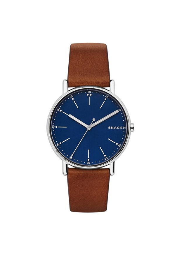 Skagen Zegarek Signatur SKW6355 Brązowy. Kolor: brązowy