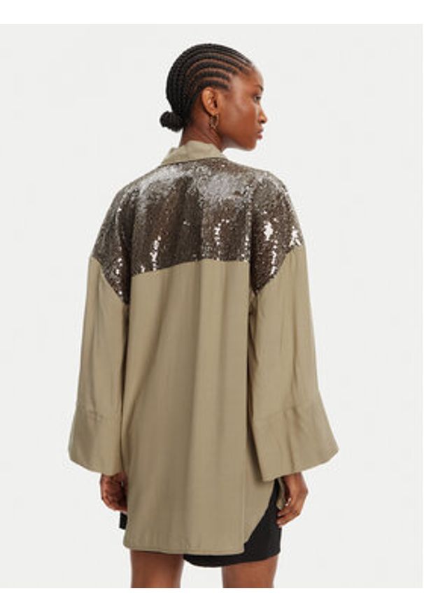 ACCESS FASHION Koszula 53-7027-437 Zielony Loose Fit. Kolor: zielony. Materiał: wiskoza