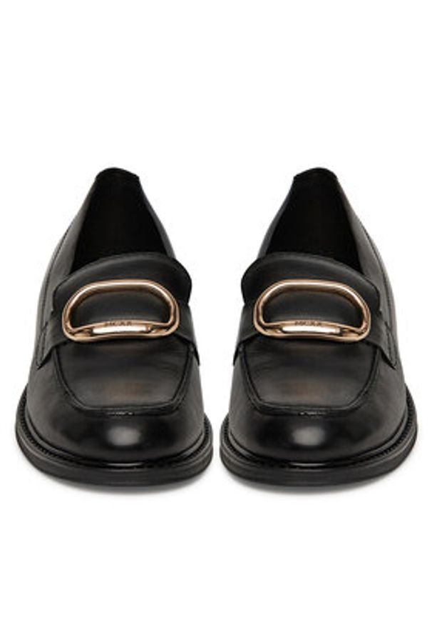 MEXX Loafersy MX/013C-RST Czarny. Kolor: czarny. Materiał: skóra