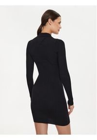 Tommy Jeans Sukienka dzianinowa Script DW0DW18481 Czarny Slim Fit. Kolor: czarny. Materiał: syntetyk #2