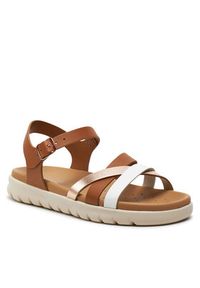 Geox Sandały J Sandal Soleima Gir J45GSA 043CF C6A7F D Brązowy. Kolor: brązowy. Materiał: skóra #6