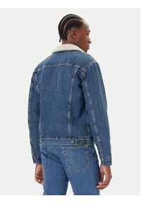 Levi's® Kurtka jeansowa Type III Sherpa 16365-0292 Niebieski Regular Fit. Kolor: niebieski. Materiał: bawełna