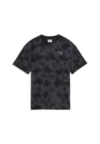 Puma - Młodzieżowa luźna koszulka Essentials z efektem tie-dye PUMA. Kolor: czarny, wielokolorowy, biały. Sport: fitness #1