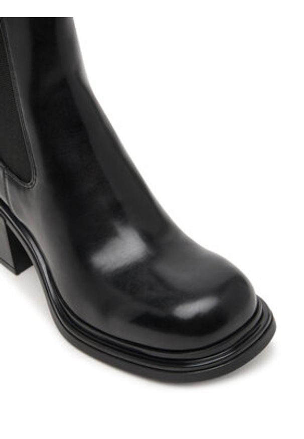 Armani Exchange Botki XW001643 AF17474 UC001 Czarny. Kolor: czarny. Materiał: skóra