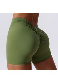 Intica - Szorty sportowe modelujące pośladki elastyczne Mirosava. Kolor: zielony. Materiał: materiał. Sport: fitness