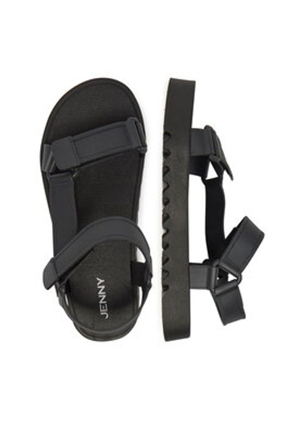 Jenny - JENNY Sandały CT0613-71 Czarny. Kolor: czarny. Materiał: syntetyk