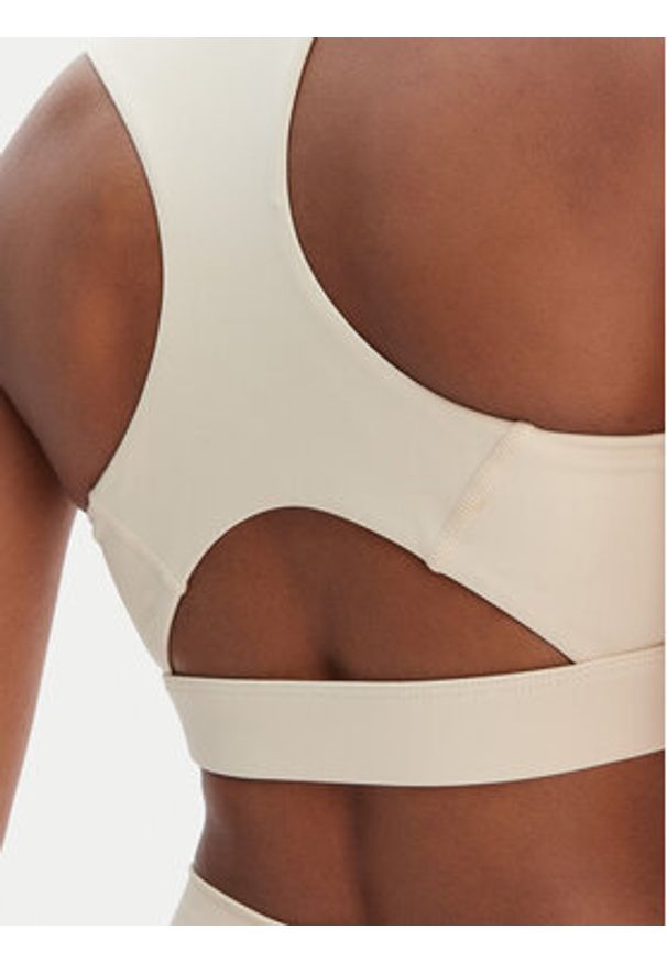 Reebok Biustonosz sportowy Reebok x Ewa Chodakowska Ela RK25615CCW Beżowy. Kolor: beżowy. Materiał: syntetyk