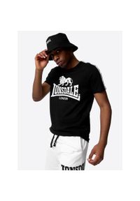 Koszulka Lonsdale Sheviock. Kolor: czarny. Wzór: nadruk #1