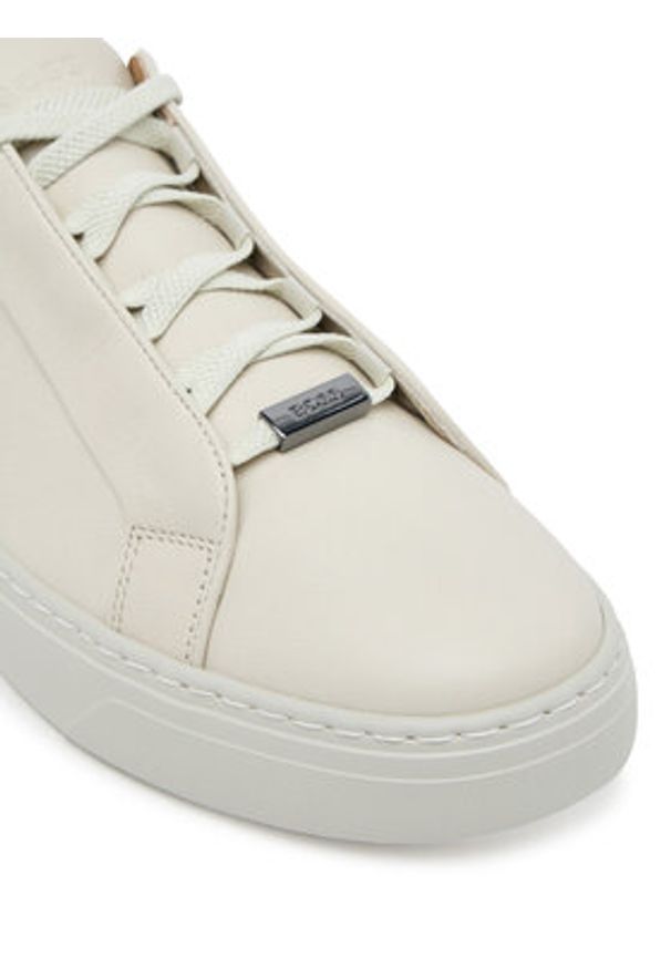 BOSS Sneakersy Gary 50547562 Biały. Kolor: biały. Materiał: skóra