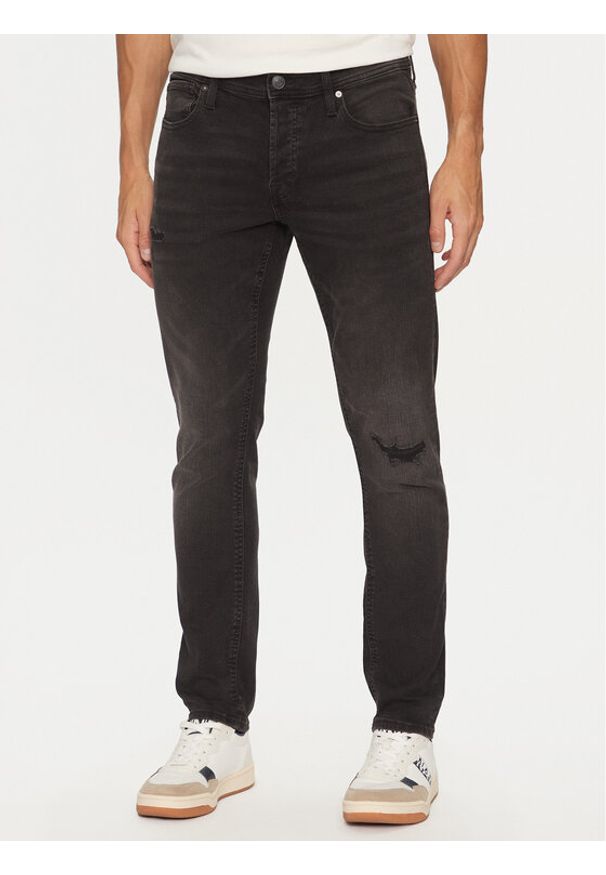 Jack & Jones - Jack&Jones Jeansy Glenn 12259148 Czarny Slim Fit. Kolor: czarny